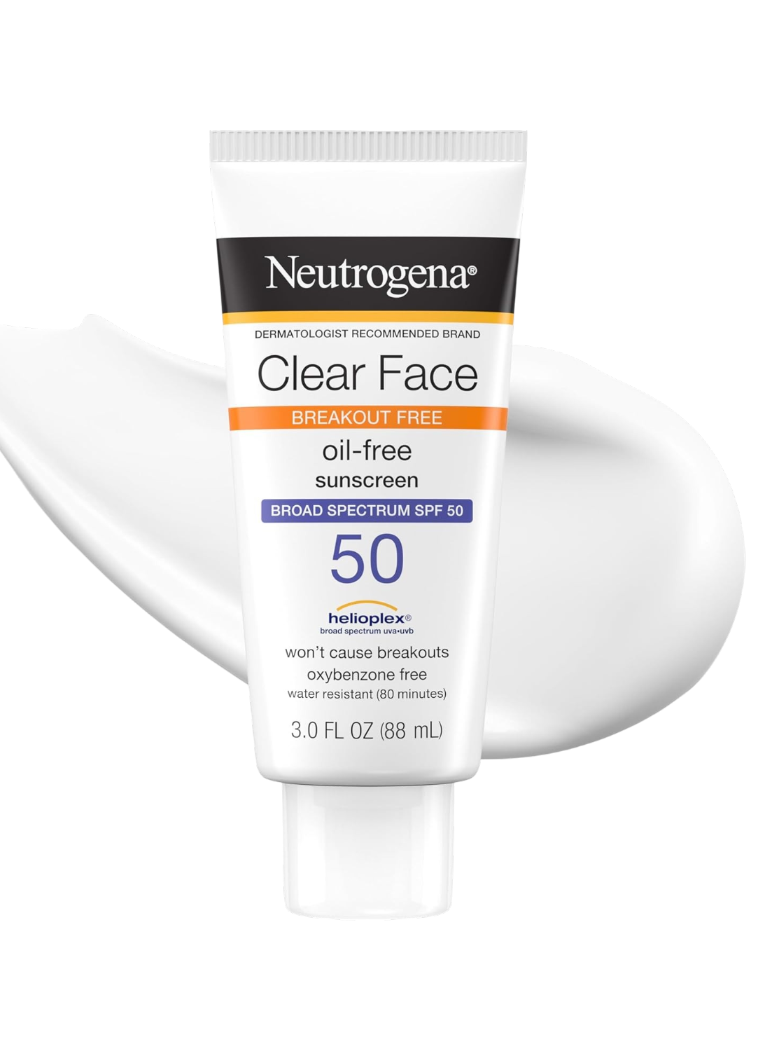Neutrogena Clear Face Loción de protección solar para piel propensa al acné SPF 50